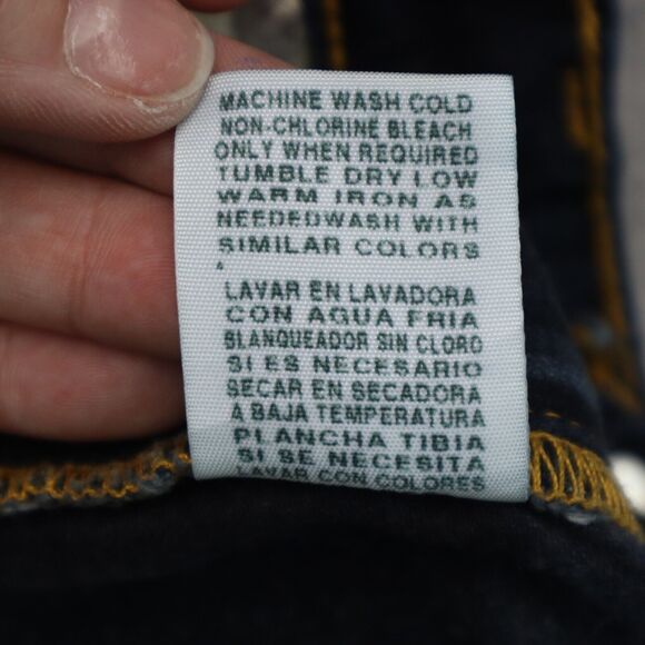 Ralph Lauren Pants Womens 6 Blue Flat Front Straight Pockets Casual Denim Jeans - Picture 7 of 16